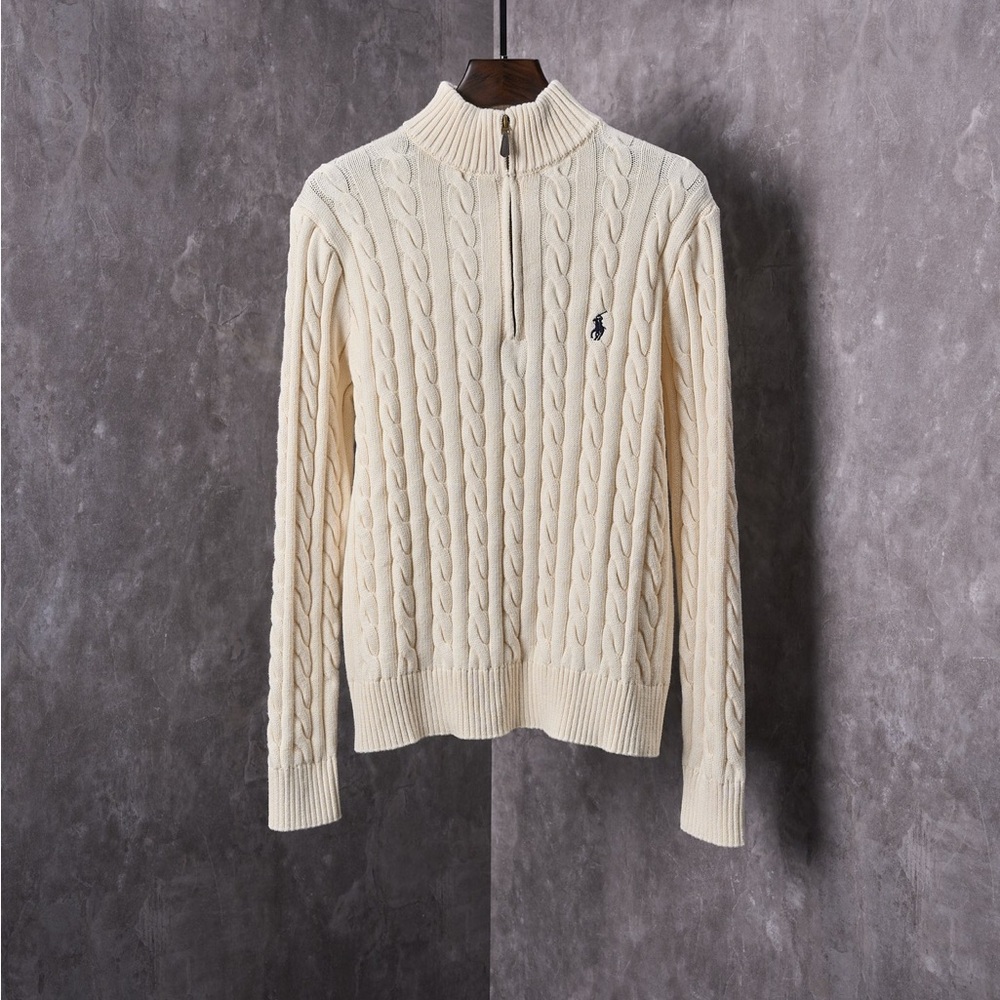 Ralph Lauren Ivory Cable Knit Sweater